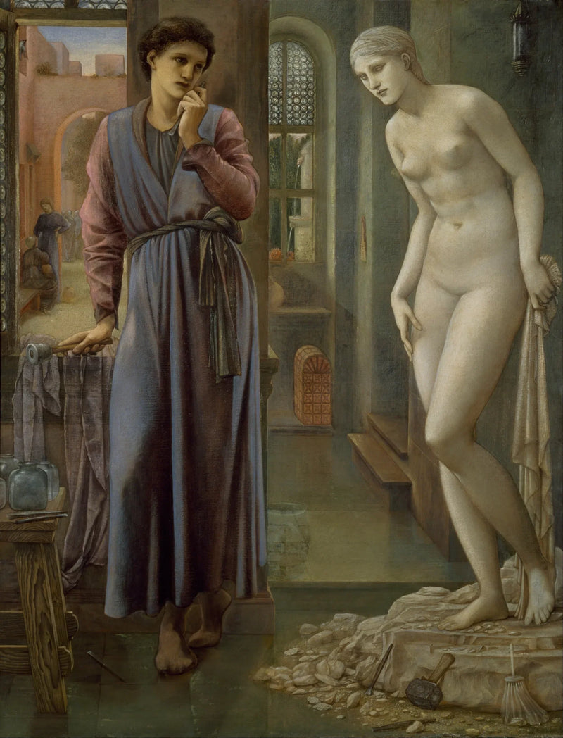 Pygmalion og billedet - Hånden holder tilbage - Edward Burne-Jones
