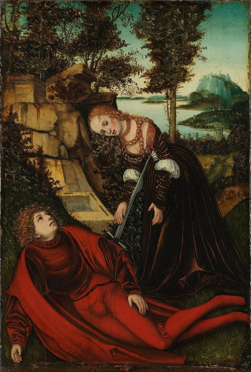 Pyrame og Thisbé - Lucas Cranach den Ældre