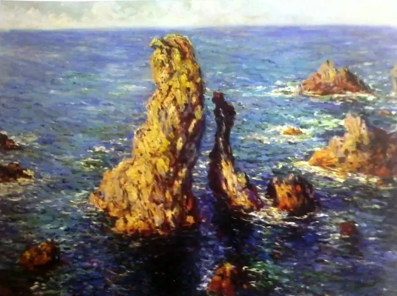 Pyramiderne i Port-Coton W1085 - Claude Monet