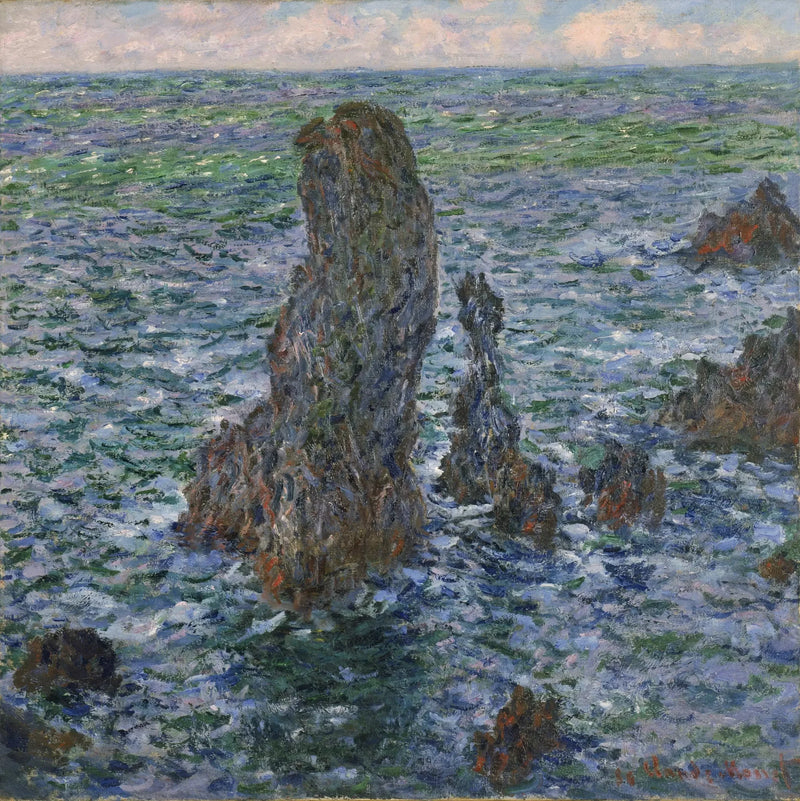 Pyramiderne i Port-Coton W1087 - Claude Monet