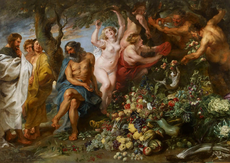 Pythagoras, der promoverer vegetarisme - Peter Paul Rubens