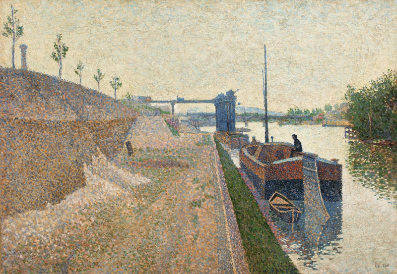 Quai de Clichy. Grå vejr - Paul Signac