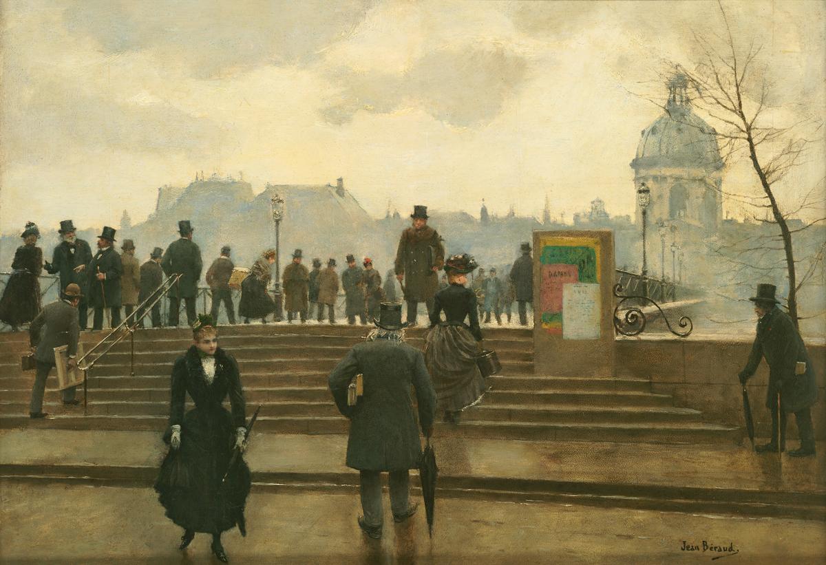 Quai de la Seine ved Artsbroen i Paris - Jean Béraud