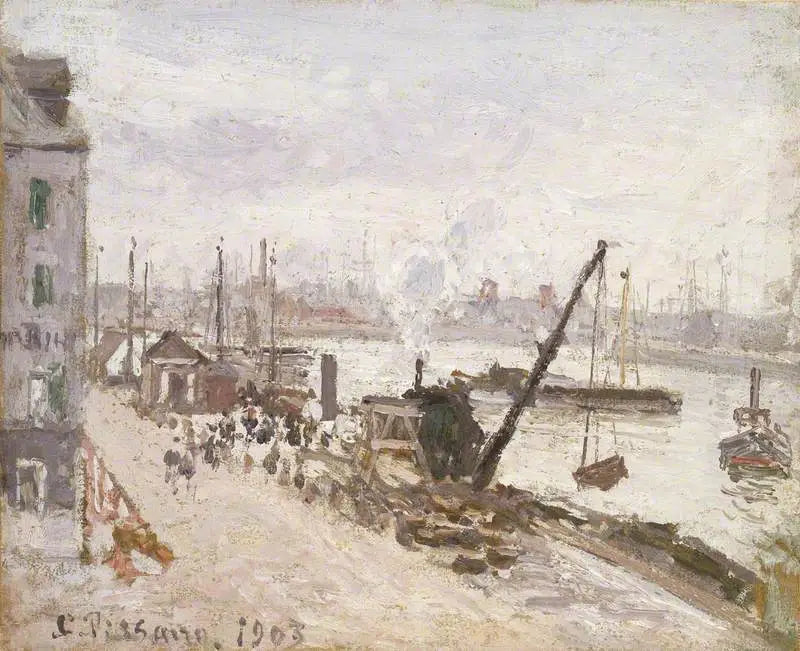 Havnefronten - Camille Pissarro