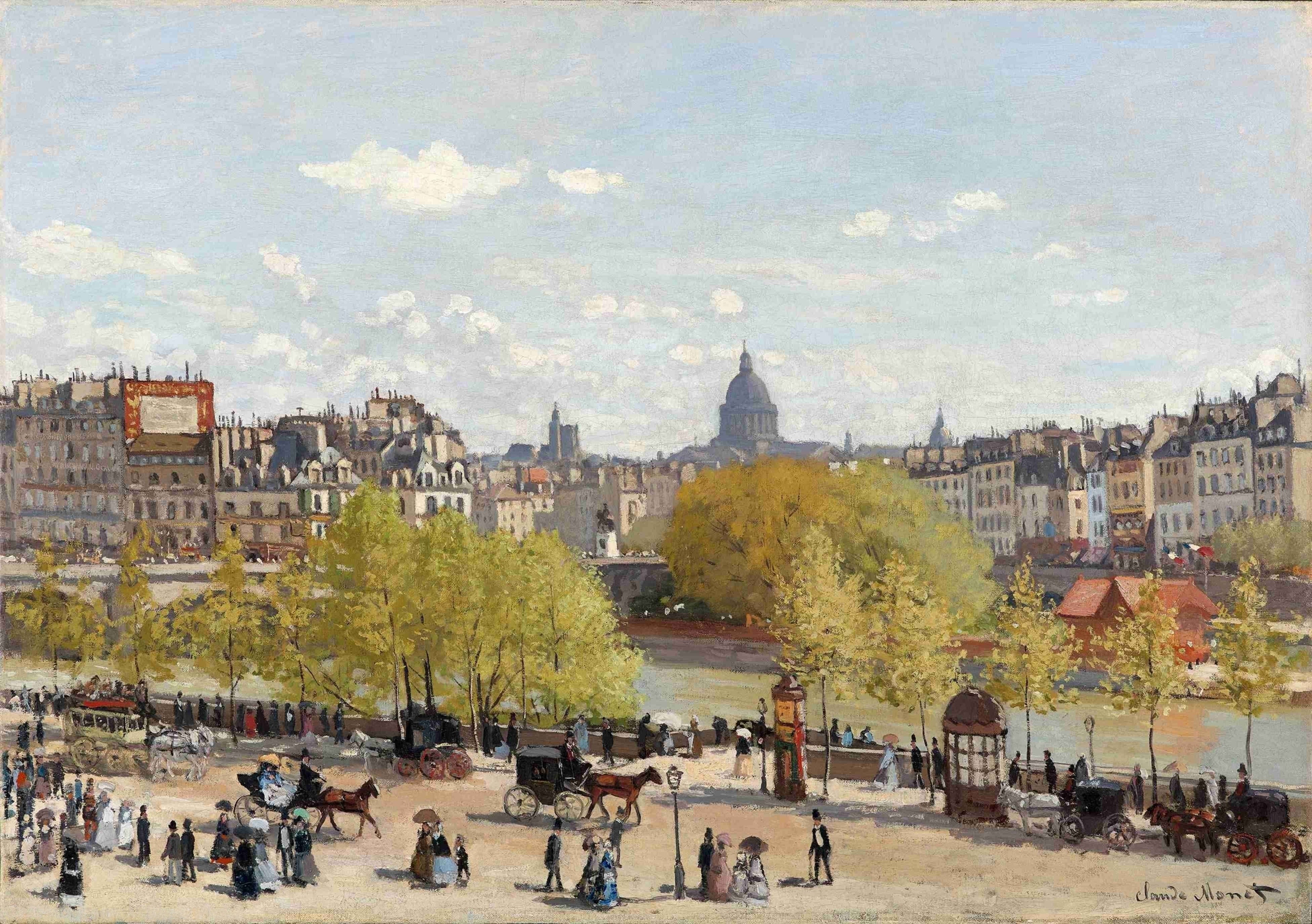 Reproduction du tableau « Quai du Louvre - Claude Monet » par Alpha Reproduction en peinture à l’huile