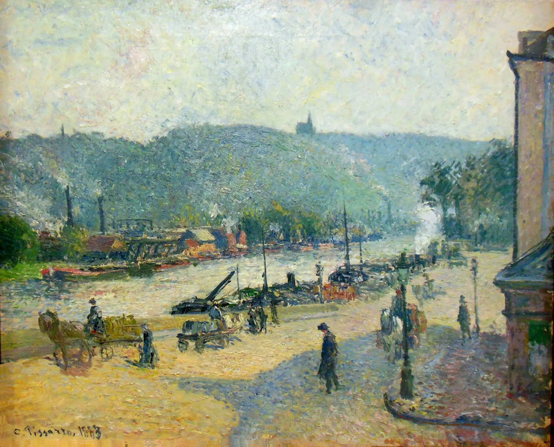 Kajerne i Rouen - Camille Pissarro
