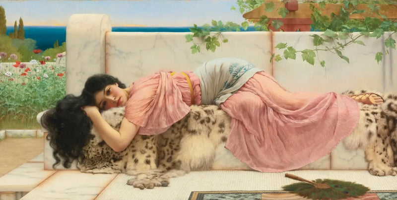 Når dit hjerte er ungt - John William Godward