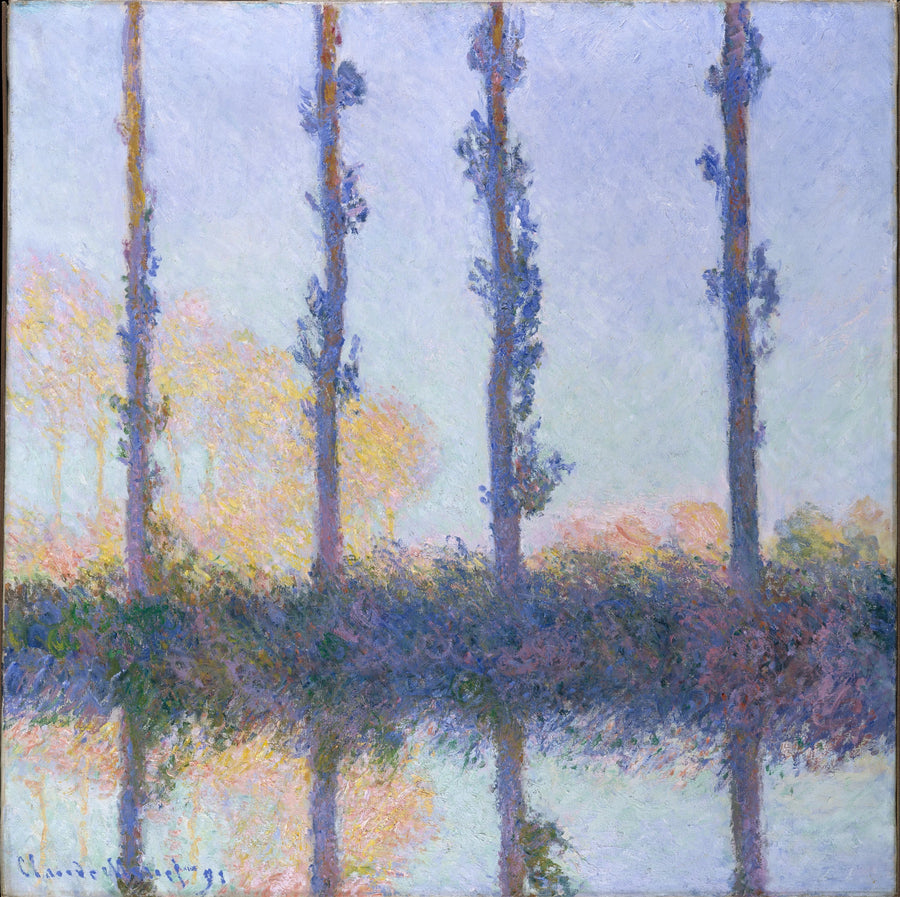 De fire træer - Claude Monet