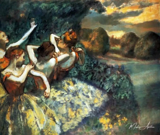 Quatre danseurs - Edgar Degas - Reproductions de tableaux et peintures haut de gamme