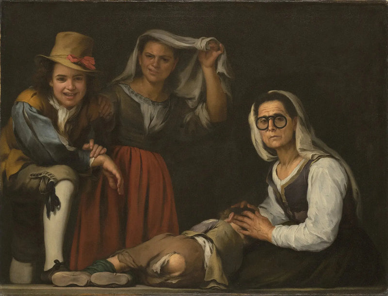 Fire figurer på trappen - Bartolomé Esteban Murillo