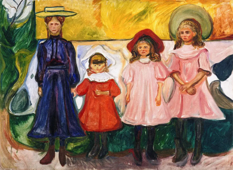 Fire Piger i Åsgårdstrand - Edvard Munch