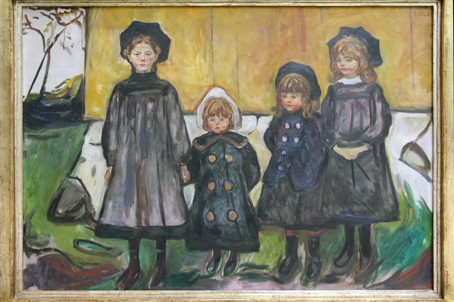 Fire Piger i Åsgårdstrand - Edvard Munch
