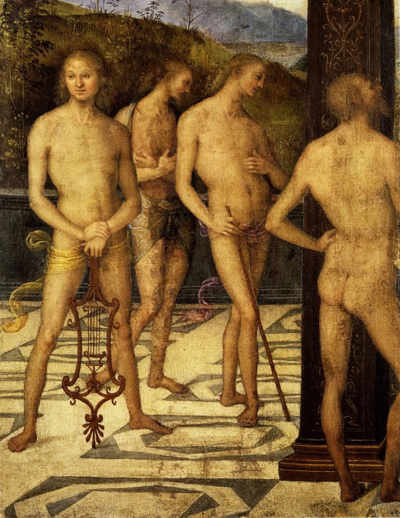 Fire mandlige personer - Pietro Perugino