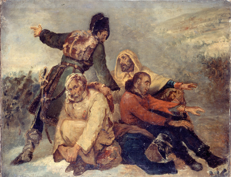 Fire soldater fra den tilbagetrukne hær - Ary Scheffer
