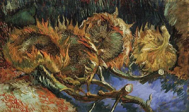 Fire visne solsikker - Vincent van Gogh