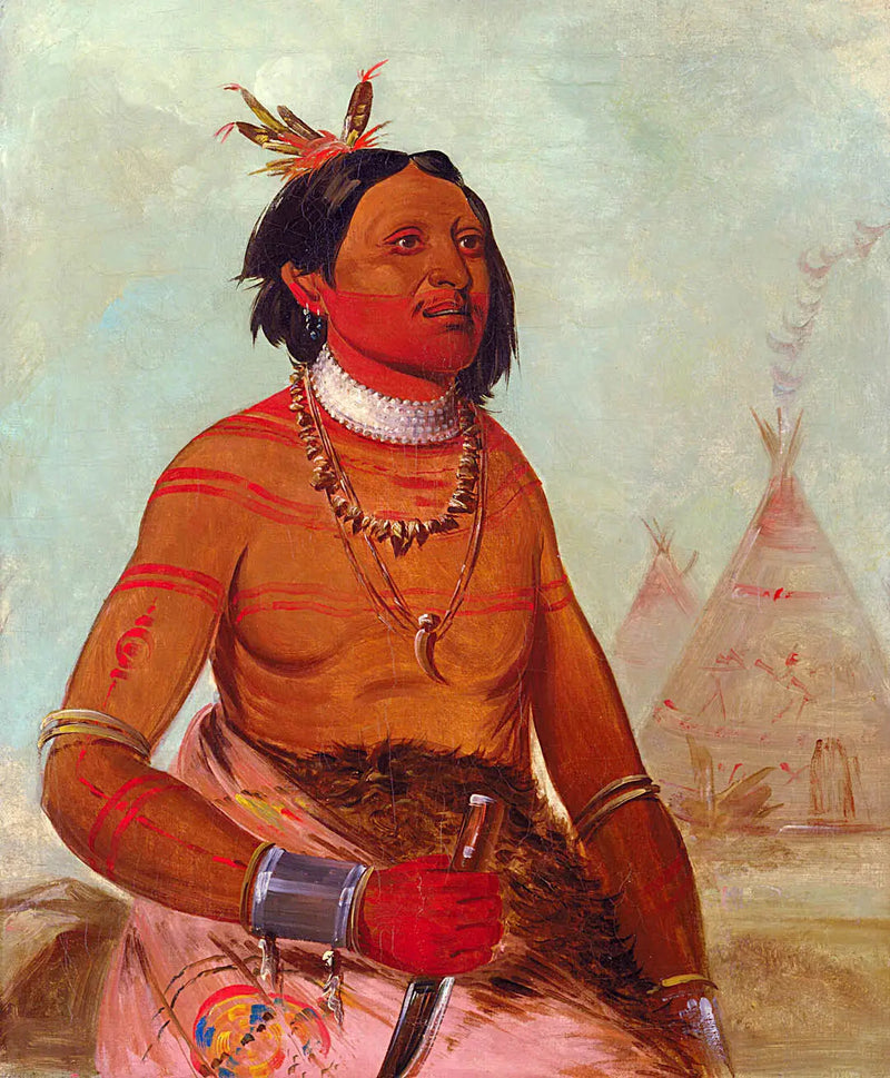 Quáy-hám-kay, Stone Shell, un modigt - George Catlin