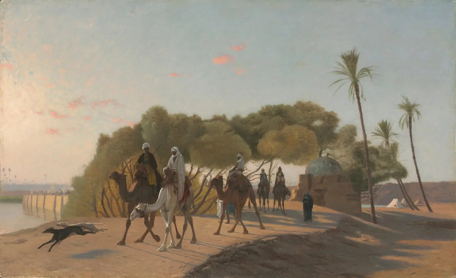 Forlade oasen - Jean-Léon Gérôme