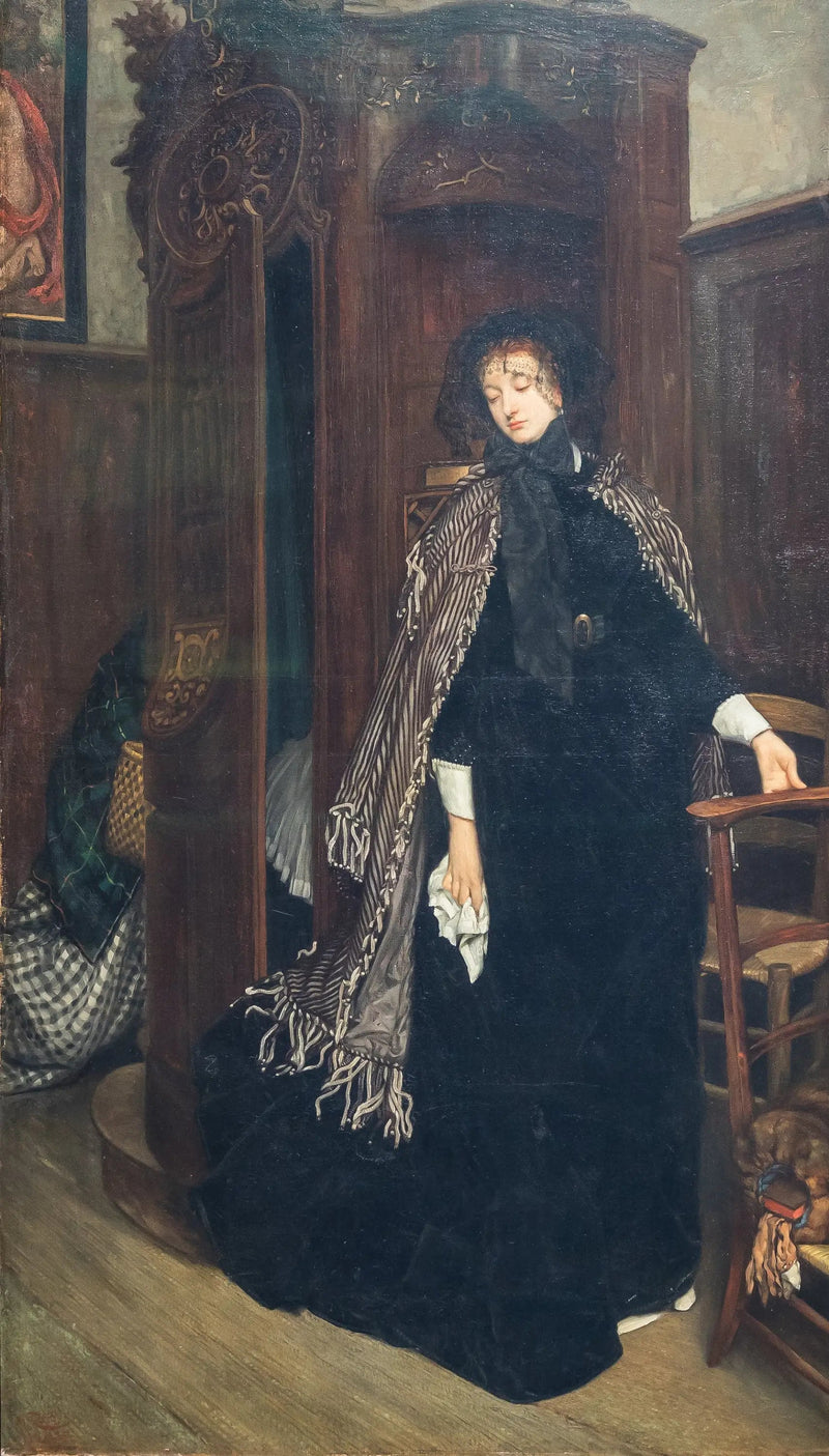 Forlad skriftekammeret (i kirken) - James Tissot