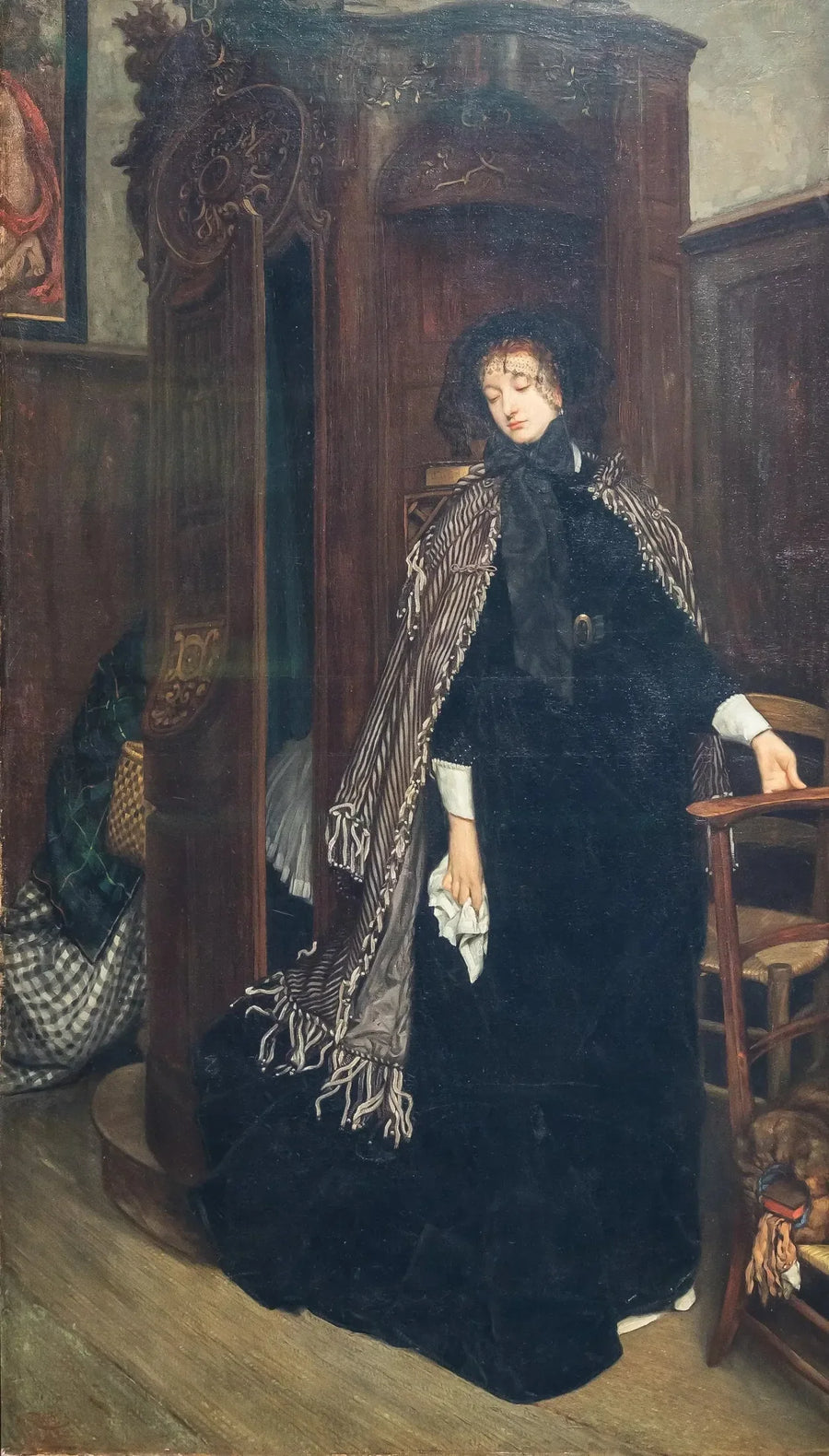 Forlad skriftekammeret (i kirken) - James Tissot
