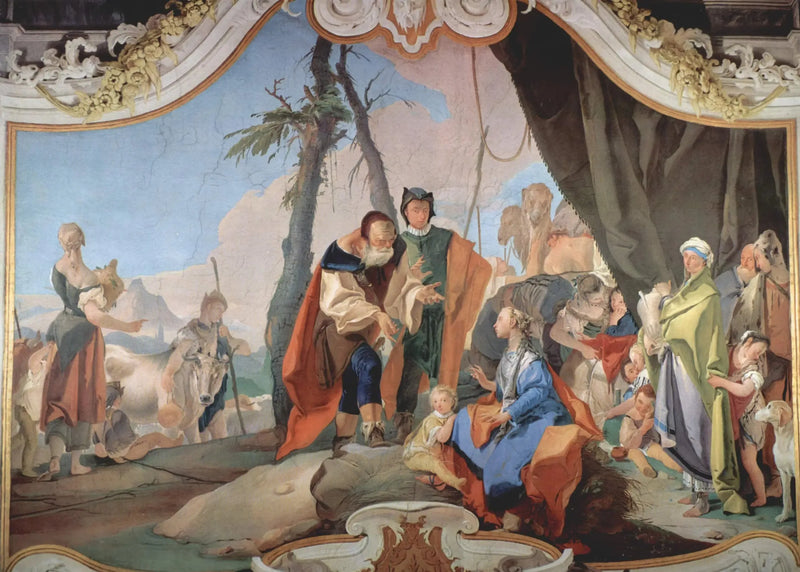 Rachel skjuler idolene - Giovanni Battista Tiepolo