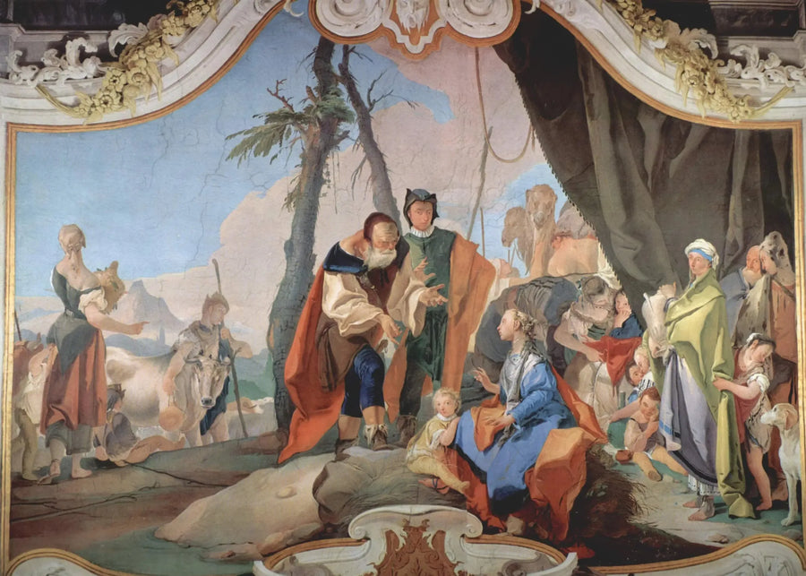 Rachel skjuler idolene - Giovanni Battista Tiepolo