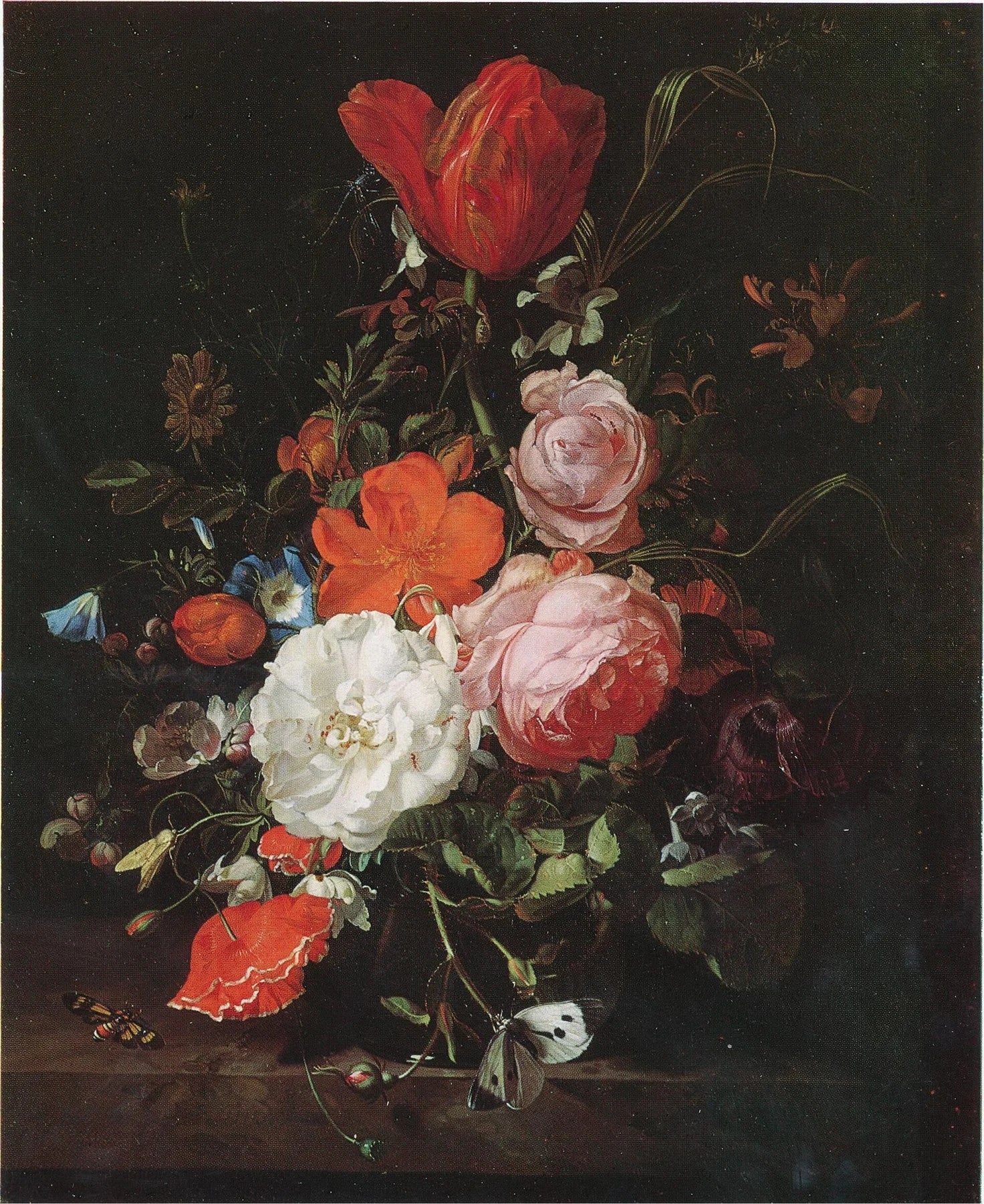 Vase de fleurs — collection Leonard Koetser, peinture de Rachel Ruysch