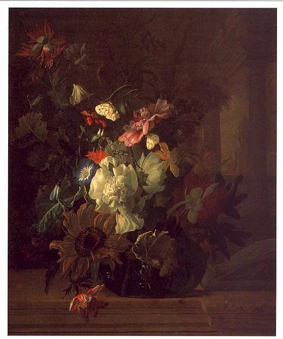 Nature morte aux fleurs épanouies - Rachel Ruysch
