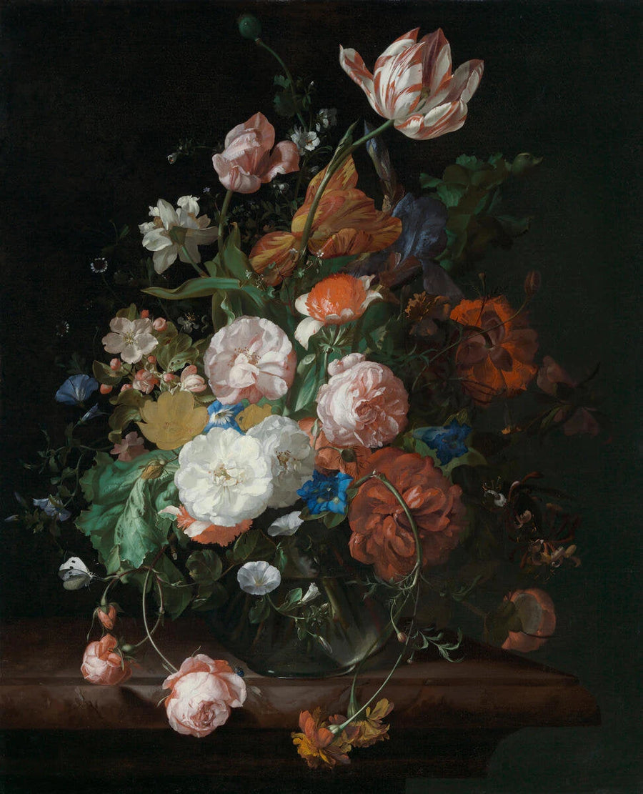Nature morte aux fleurs — MFA Boston, 1709 - Rachel Ruysch