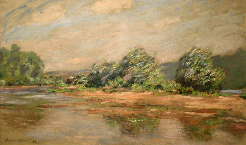 Et vindstød, Seinen ved Port-Villez W1264 - Claude Monet