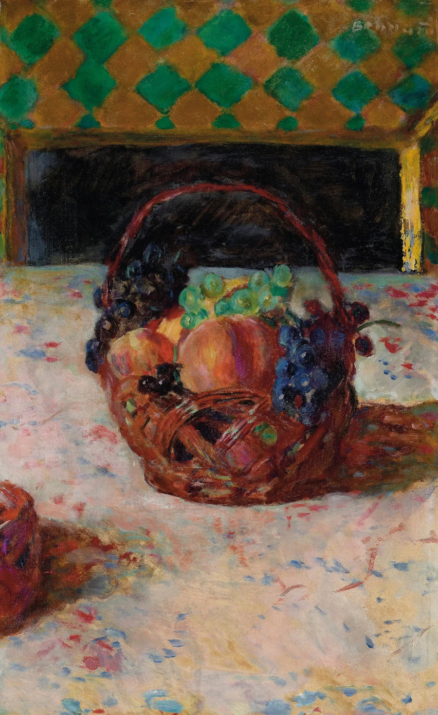Sorte druer og ferskner - Pierre Bonnard