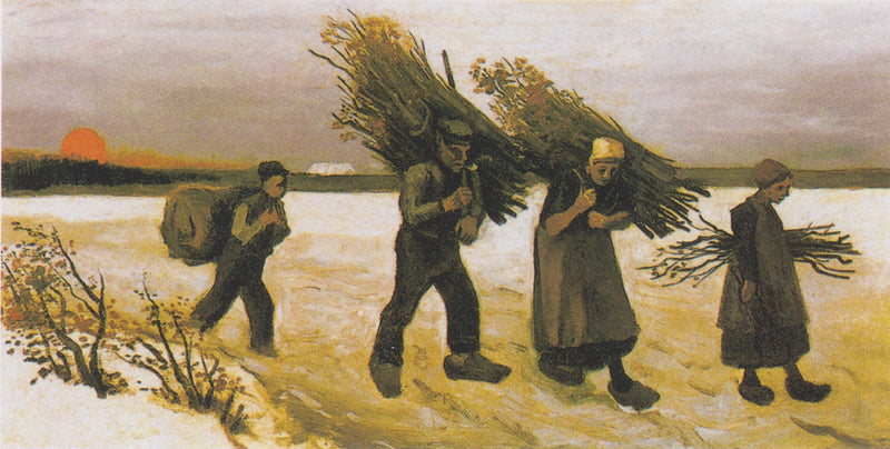 Træsamler i sneen - Vincent van Gogh