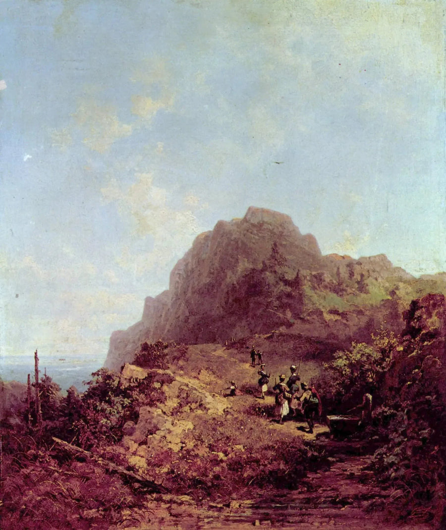 Bjergvandring - Carl Spitzweg