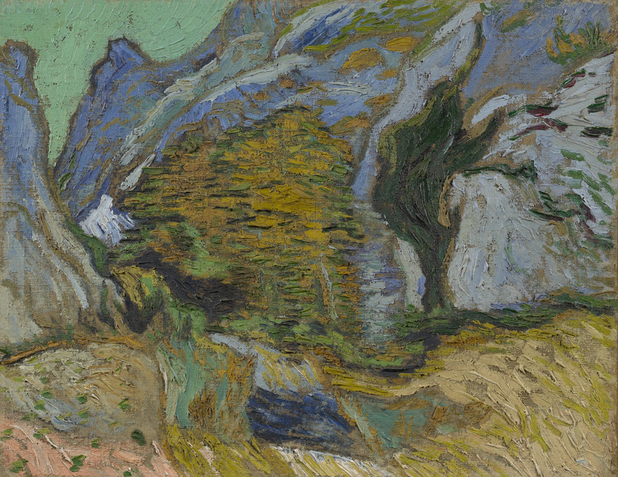 Kløft med en lille bæk - Vincent van Gogh