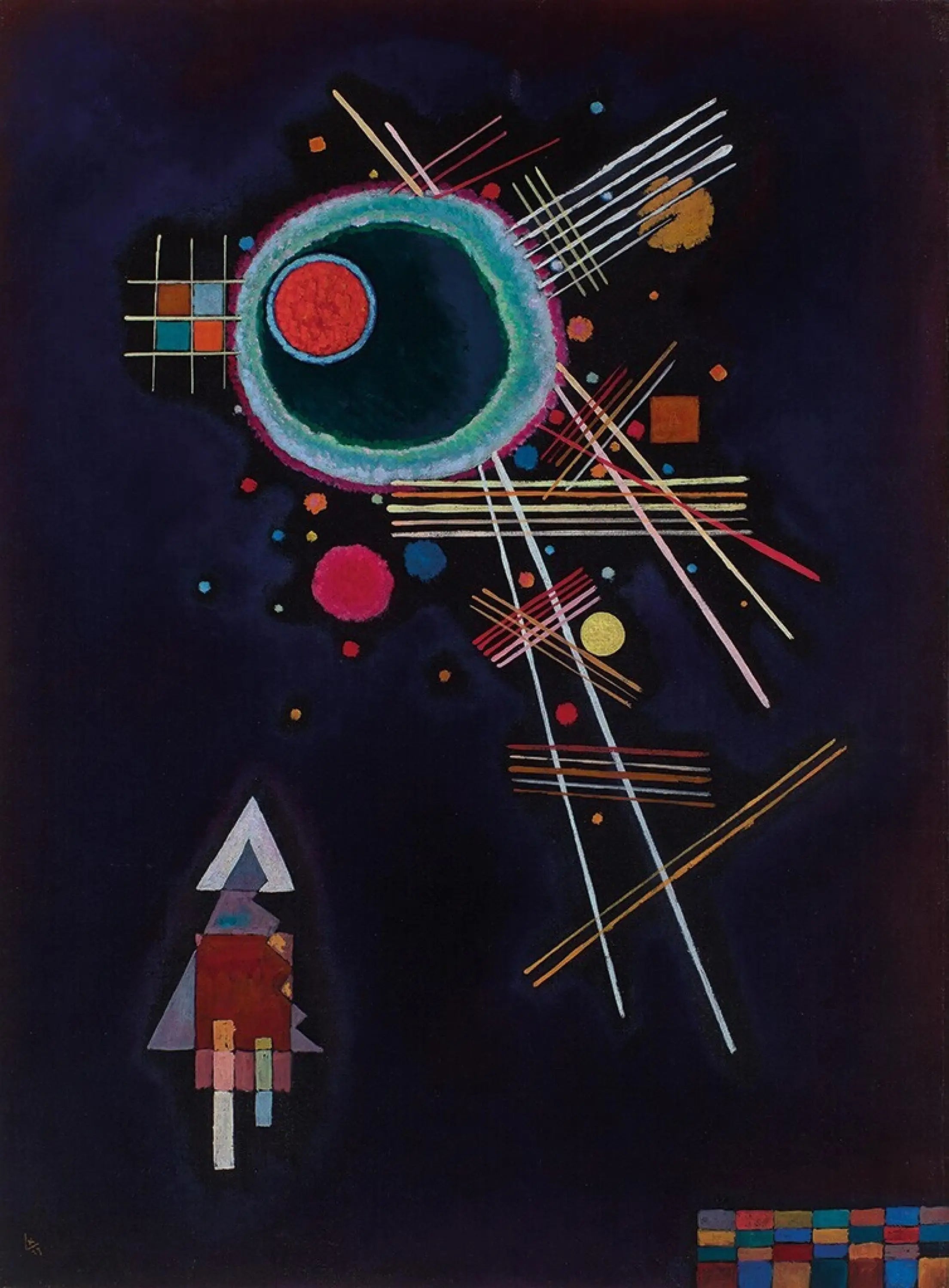 Rayons - Vassily Kandinsky image 1 reproduction réalisée par Alpha Reproduction