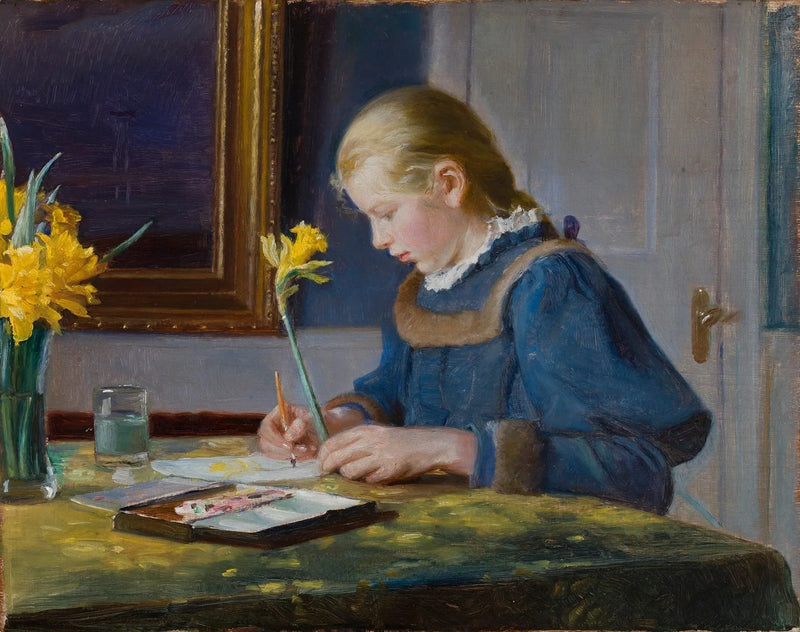 At lave en akvarel - Michael Peter Ancher
