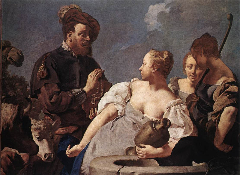 Rebecca ved brønden - Giovanni Battista Piazzetta