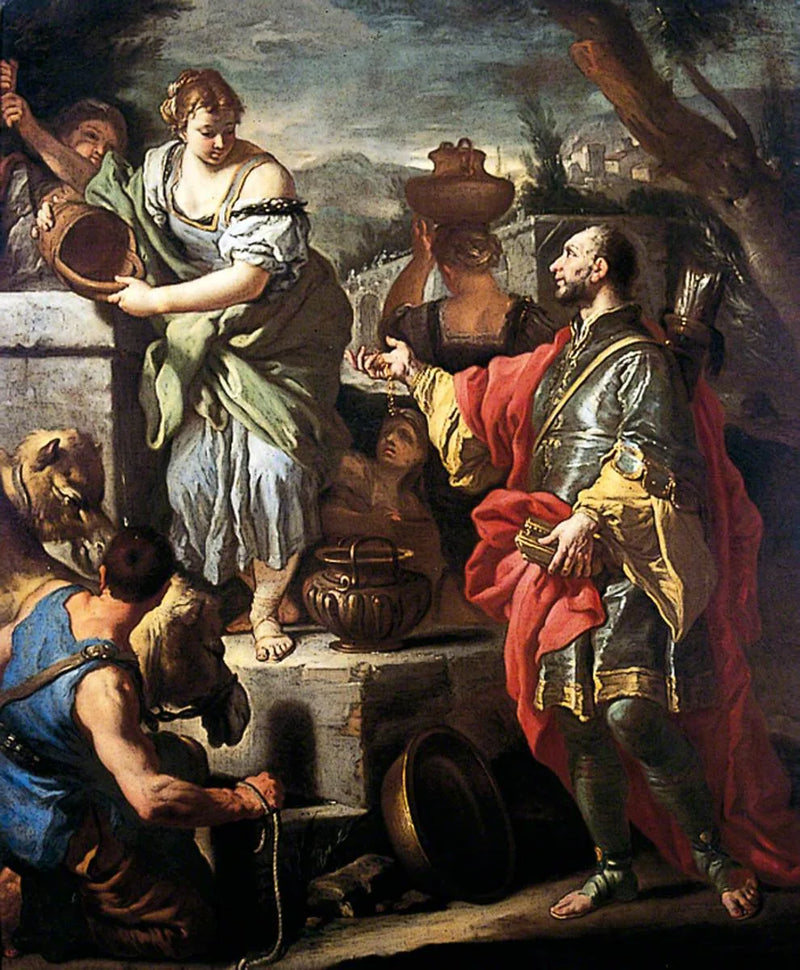 Rebecca og Eleazar ved brønden - Francesco Solimena
