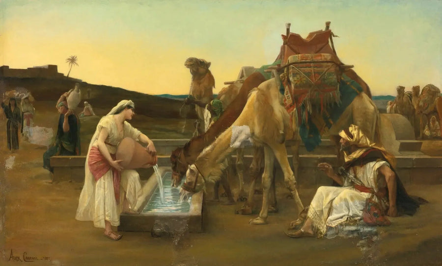 Rébecca og Éliézer - Alexandre Cabanel
