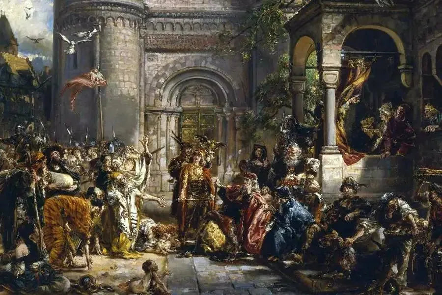 Modtagelsen af jøderne 1096 e.Kr. - Jan Matejko