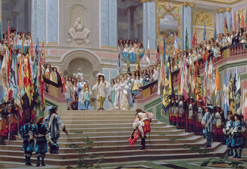 Modtagelse af Grand Condé i Versailles - Jean-Léon Gérôme