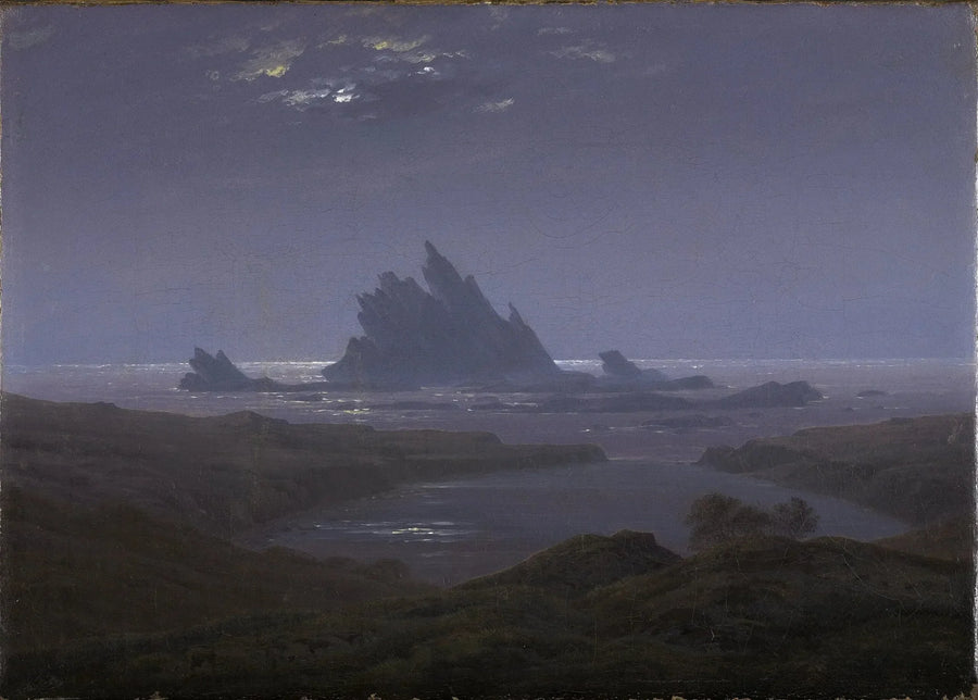Klippebanke ved havet - Caspar David Friedrich