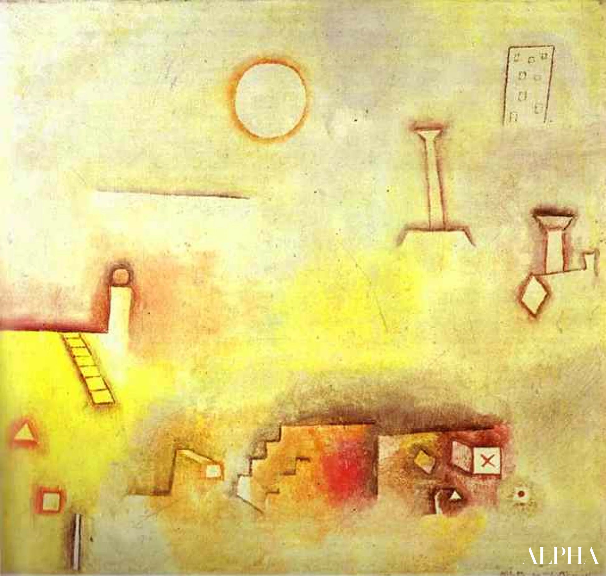 Rekonstruktion - Paul Klee - Reproduktioner af malerier og højkvalitets malerier