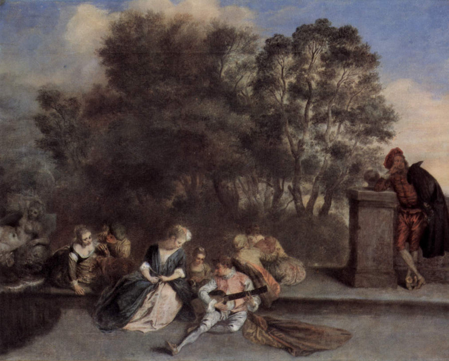 Italiensk genoprettelse - Antoine Watteau