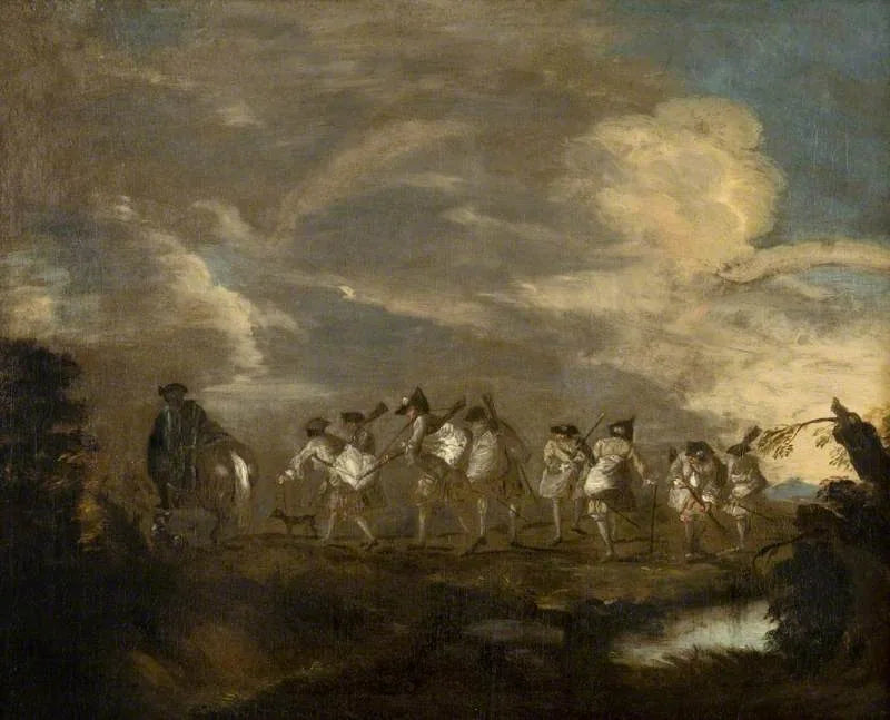 Rekrutter, der vil slutte sig til regimentet - Antoine Watteau