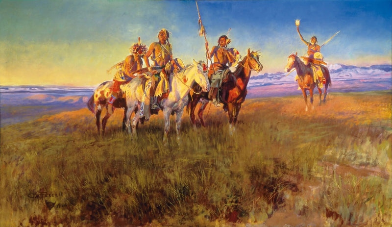 Rød Mands Trådløse - Charles Marion Russell
