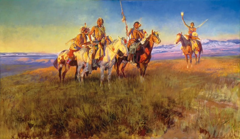 Rød Mands Trådløse - Charles Marion Russell