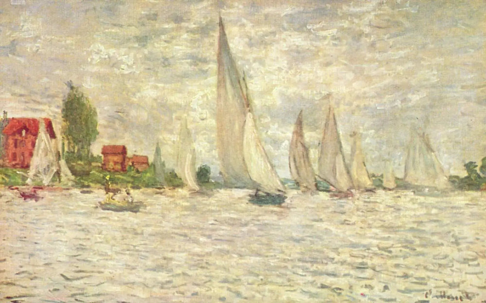 Régate à Argenteuil - Claude Monet image 1 reproduction artisanale de tableau