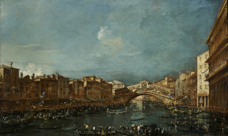Regatta på Rialto-broen - Francesco Guardi