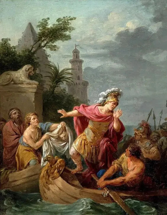 Anger af Cæsar over Pompæus' død - Louis Jean François Lagrenée