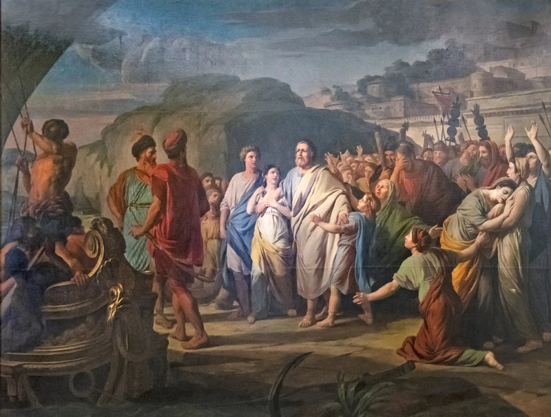 Régulus rejser fra Rom for at tage til Kartago - Nicolas-Bernard Lépicié